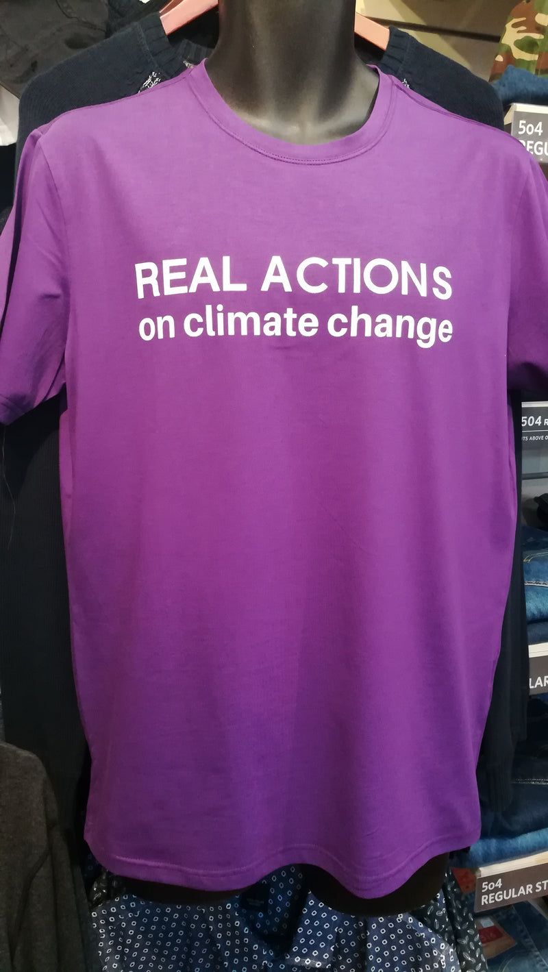 Climate Change T Shirt (Purple)