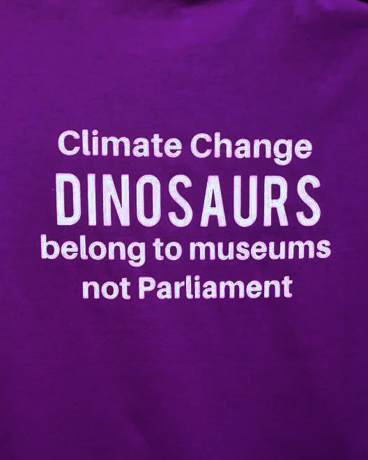 Climate Change T Shirt (Purple)
